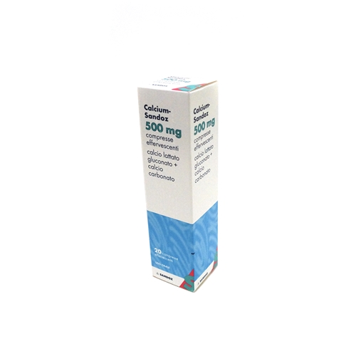 CALCIUM SANDOZ*20CPR EFF 500MG - Fontenova srl