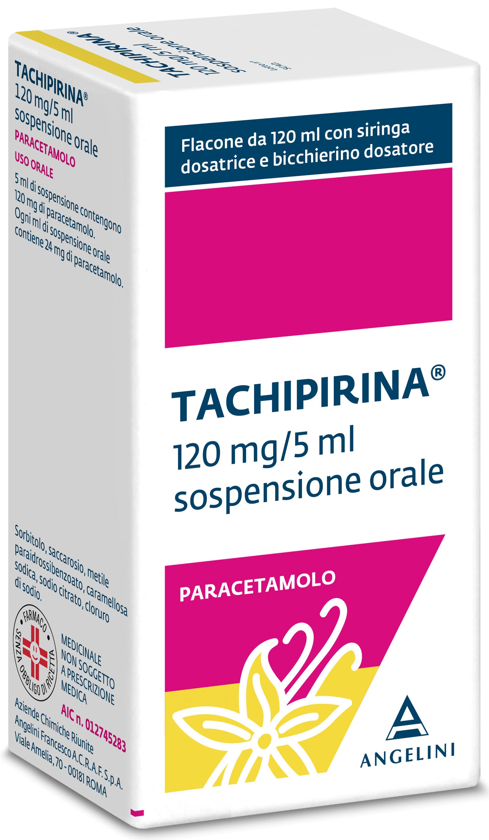 TACHIPIRINA*SOSP 120ML VAN/CAR - Fontenova srl