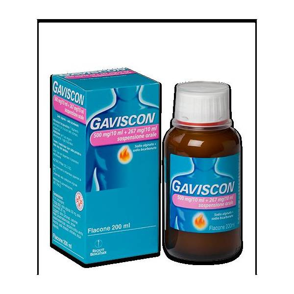 GAVISCON*OS 500MG+267MG/10ML - Fontenova srl