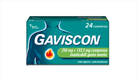 GAVISCON*24CPR MENT250+133,5MG - Fontenova srl