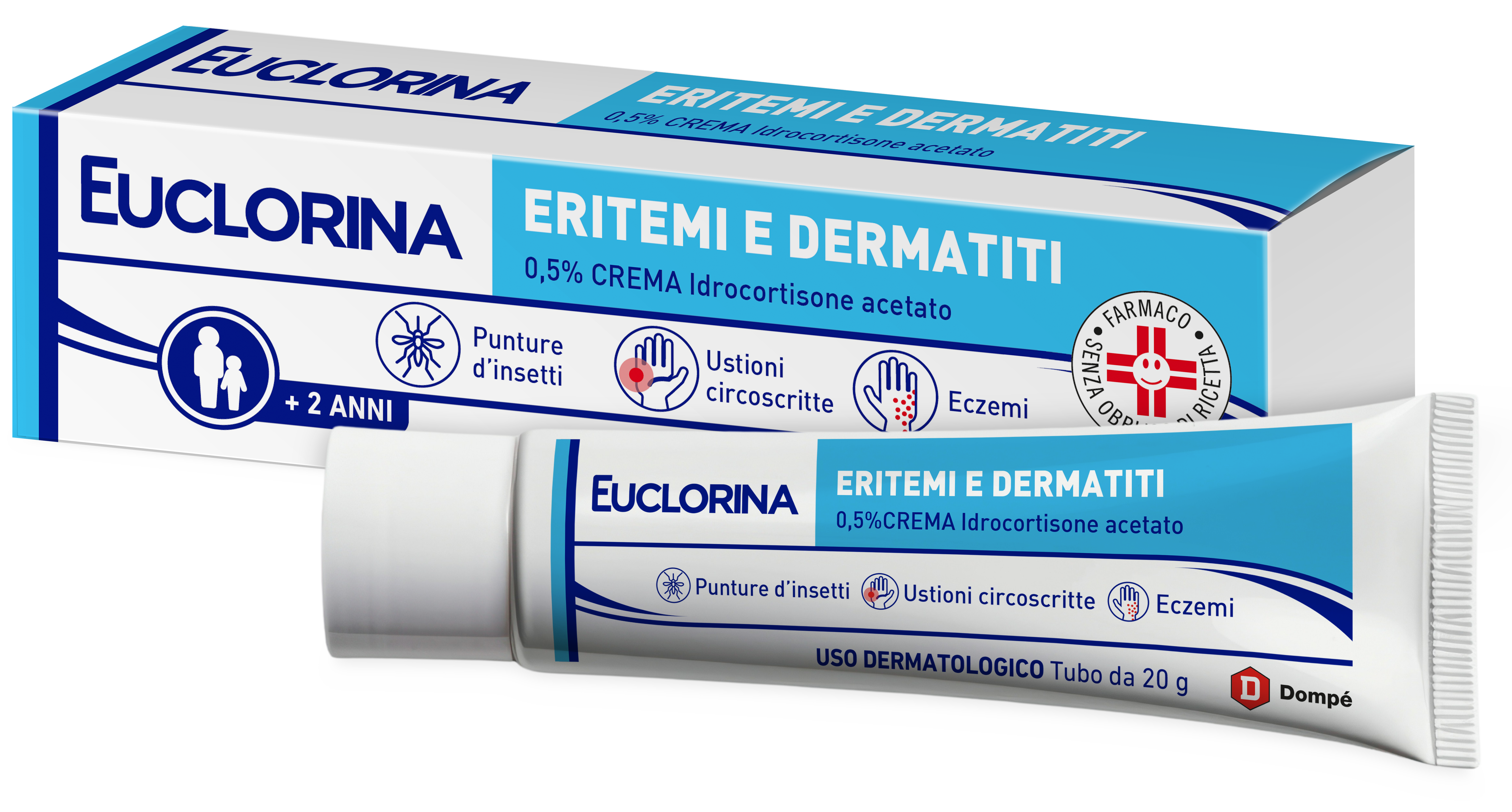 EUCLORINA ERITEMI*CR 20G 0,5% - Fontenova srl