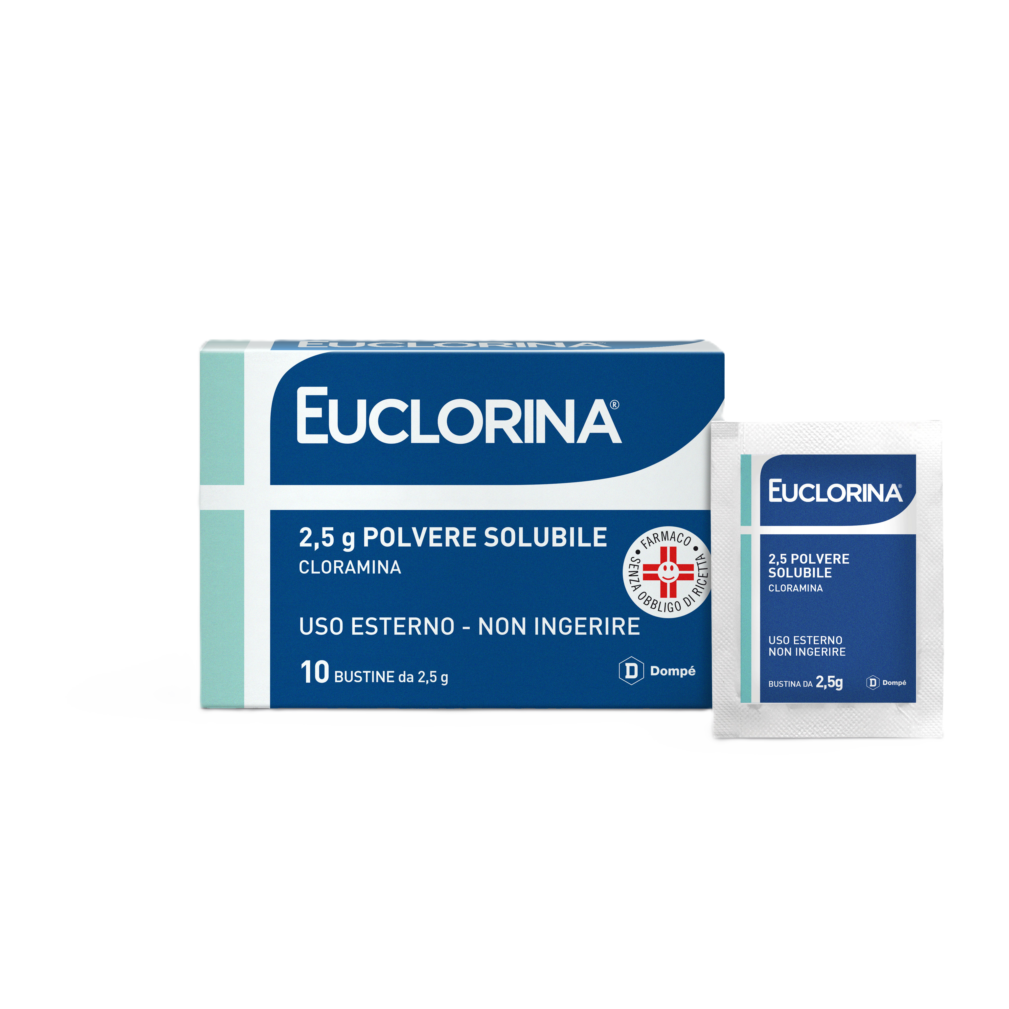 EUCLORINA*POLV SOL 10BUST 2,5G - Fontenova srl