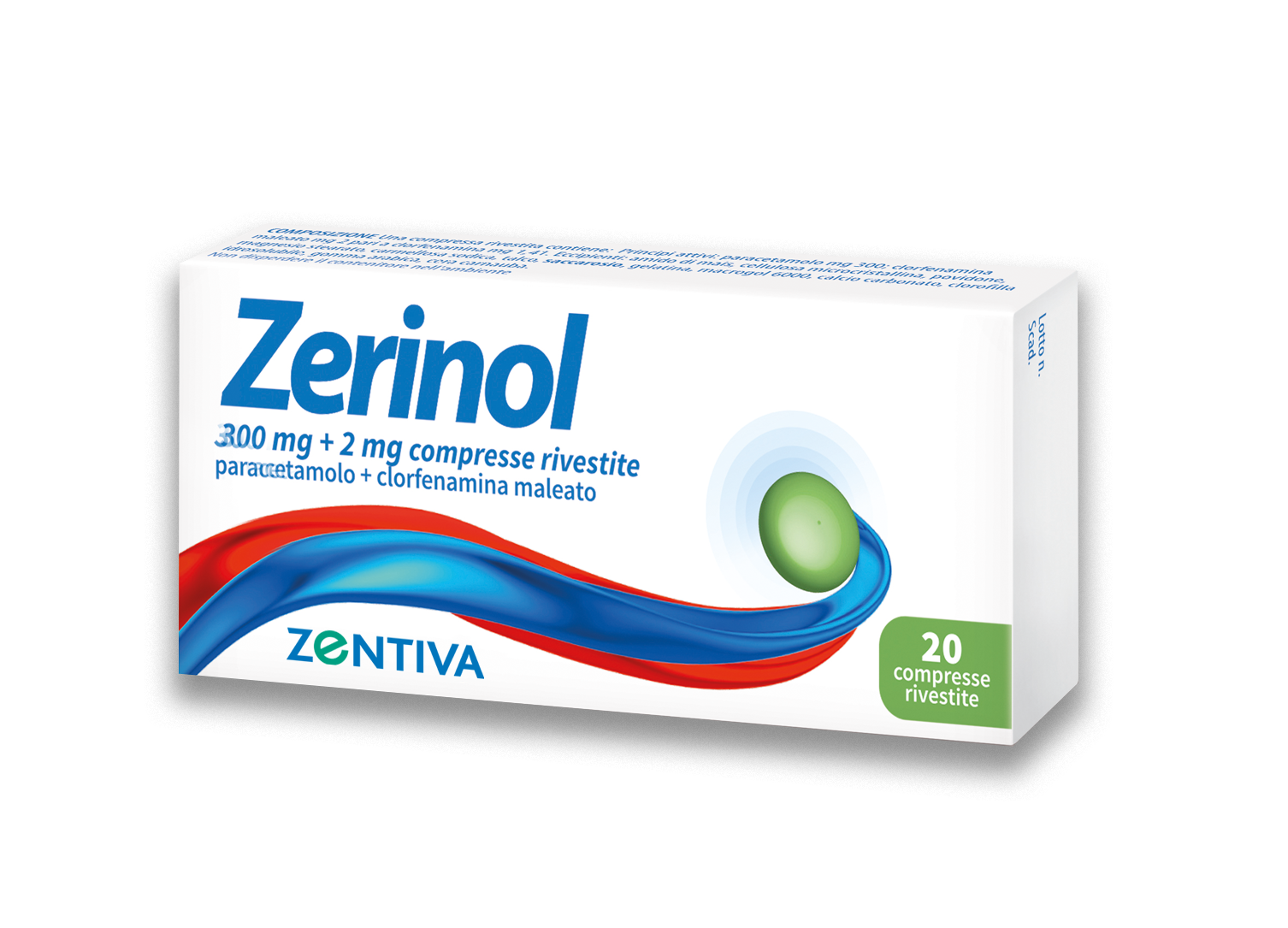 ZERINOL*20CPR RIV 300MG+2MG - Fontenova srl