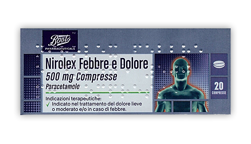 NIROLEX FEBBRE DOL*20CPR 500MG - Fontenova srl