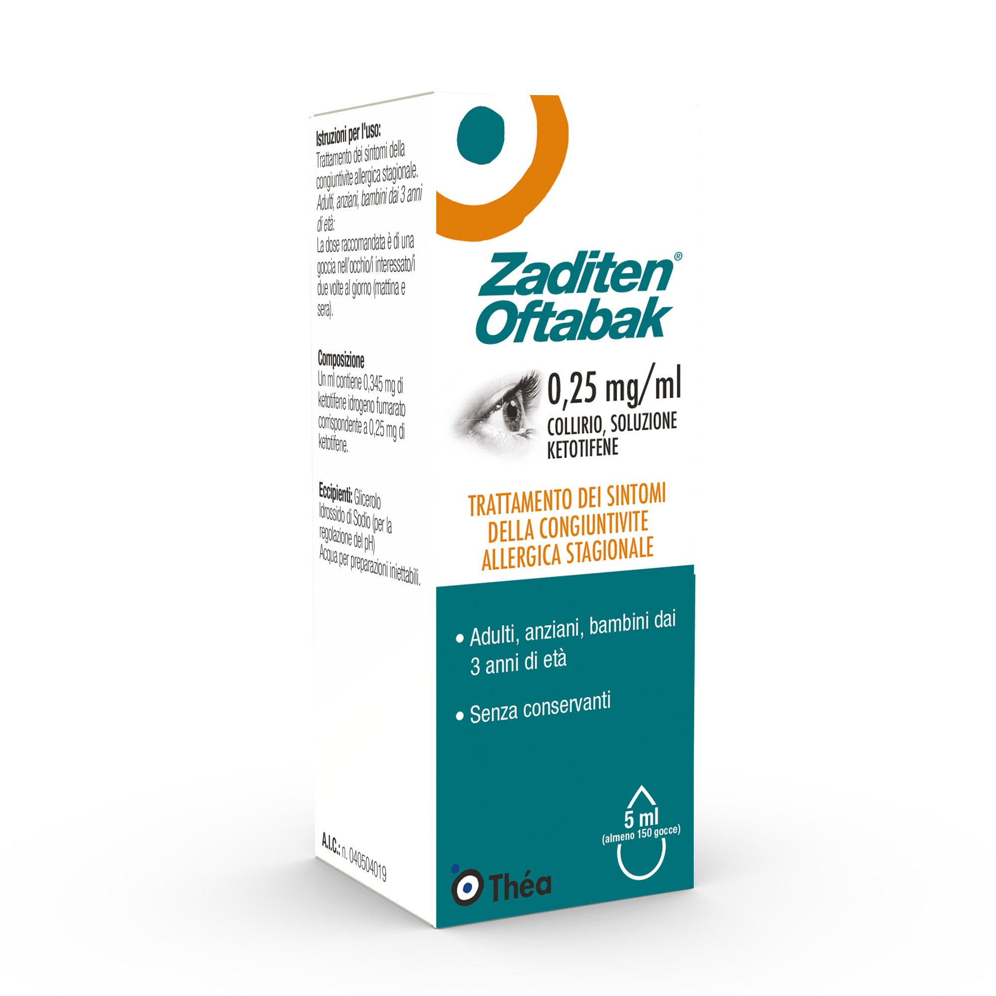 ZADITEN OFTABAK*COLLIRIO FL5ML - Fontenova srl