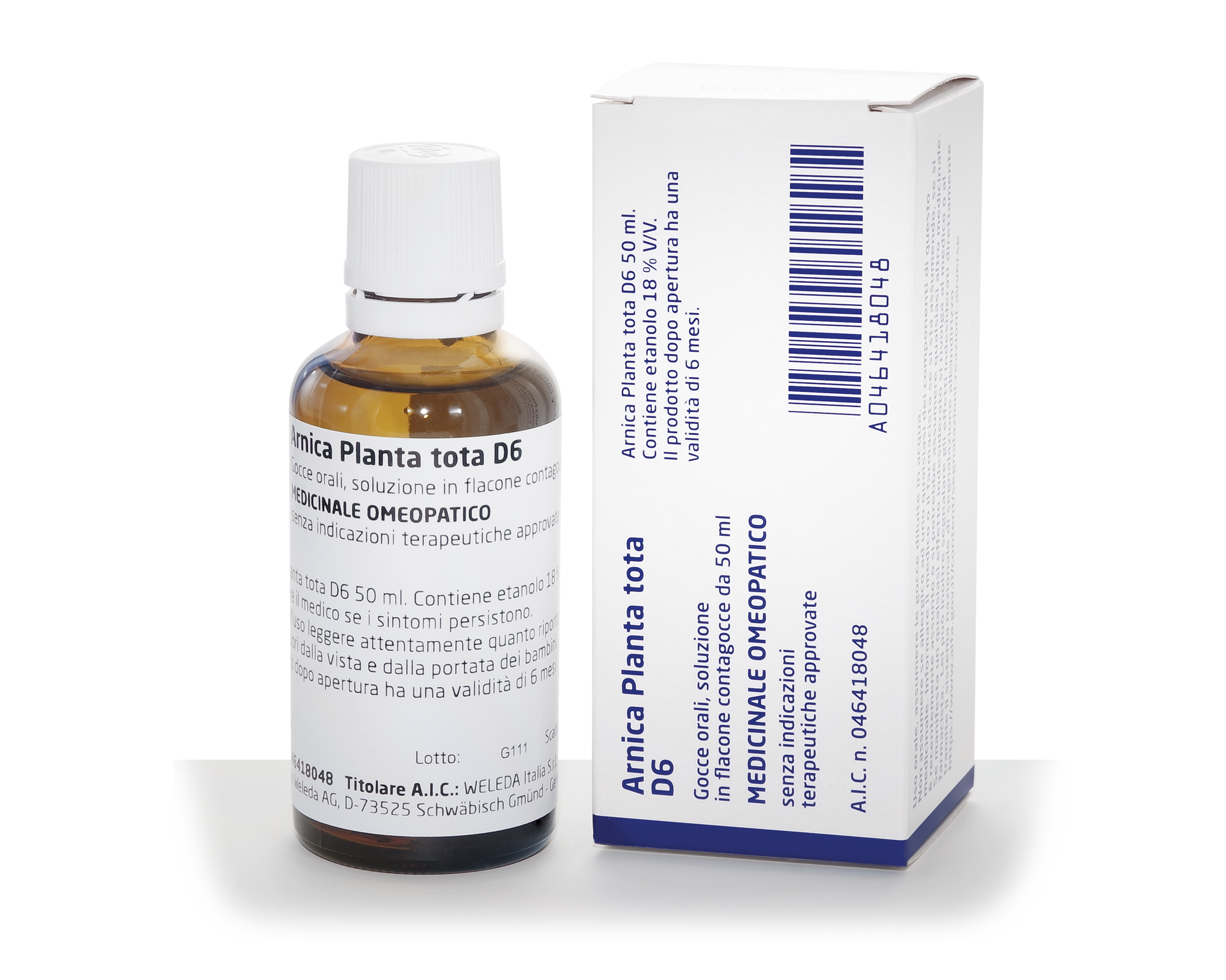 ARNICA PLANTA TOTA*D6 GTT 50ML - Fontenova srl
