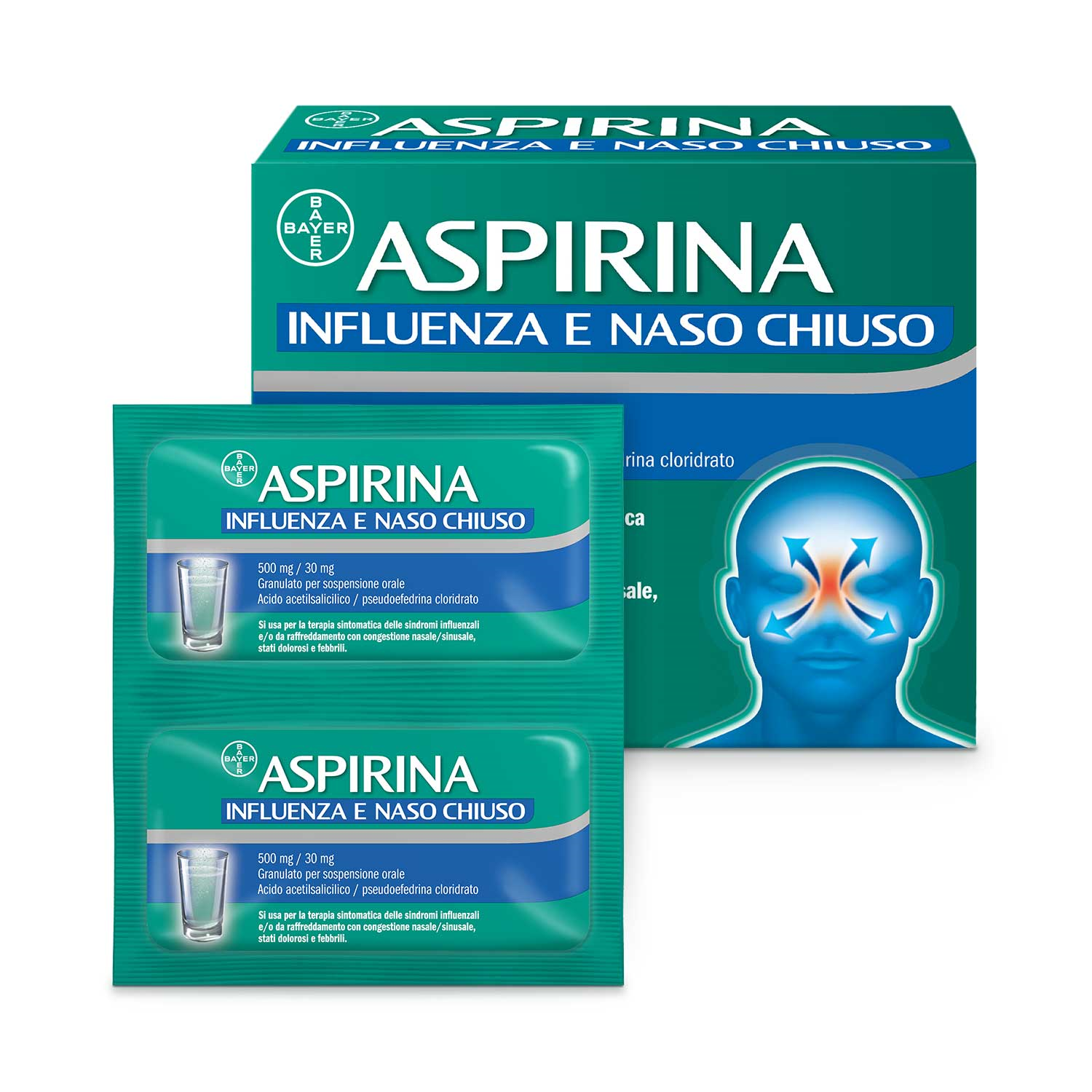 ASPIRINA INFLUENZA E NASO C*20 - Fontenova srl