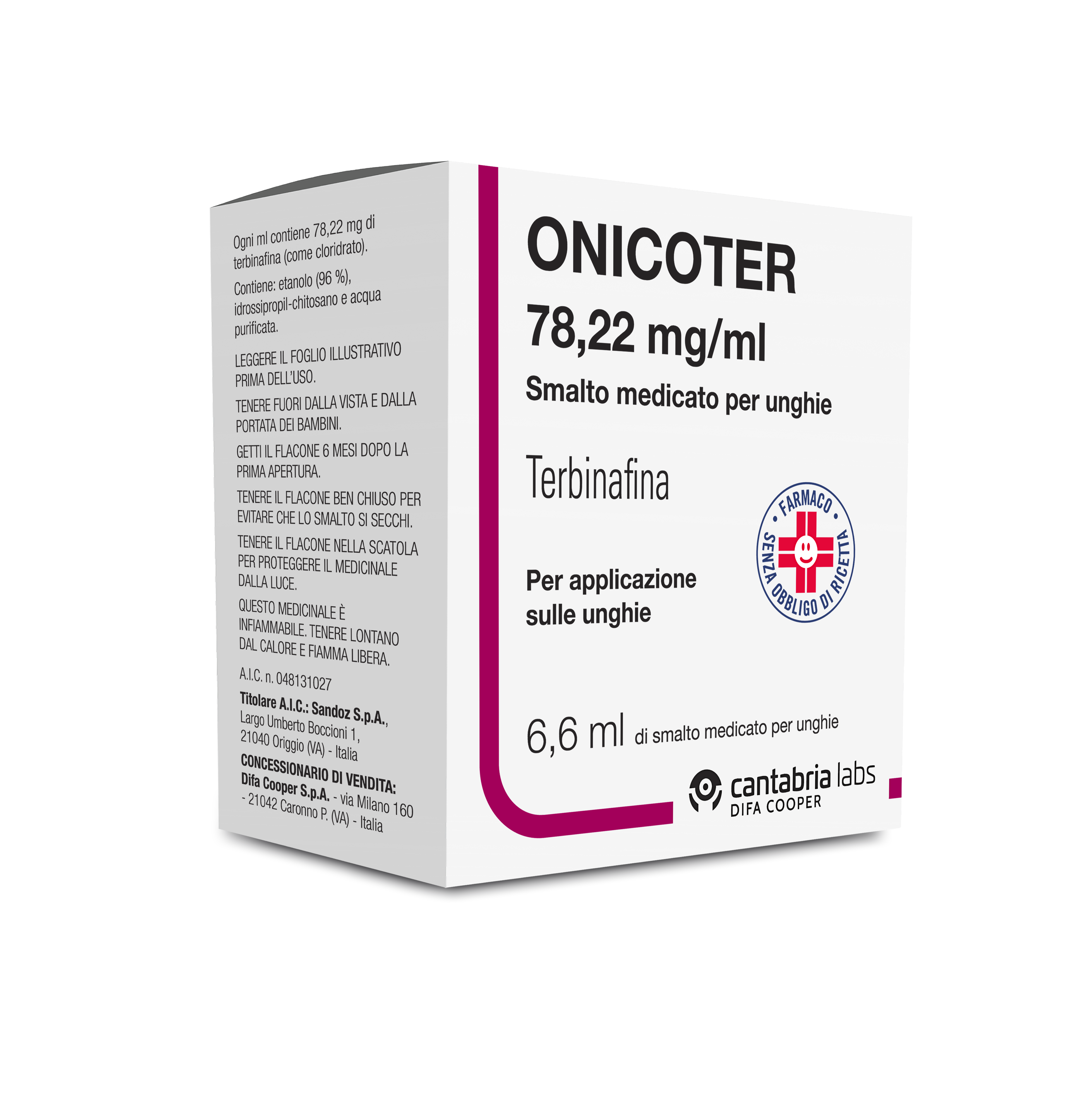 ONICOTER*SMALTO MED 1FL 6,6ML - Fontenova srl