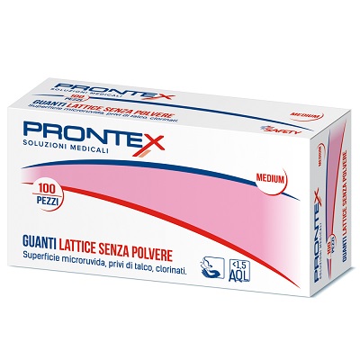 PRONTEX GUANTO IN LATTICE SENZA POLVERE PICCOLO 100 PEZZI - Fontenova srl