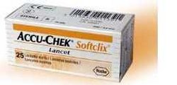 LANCETTE PUNGIDITO ACCU-CHEK SOFTCLIX 25 PEZZI - Fontenova srl