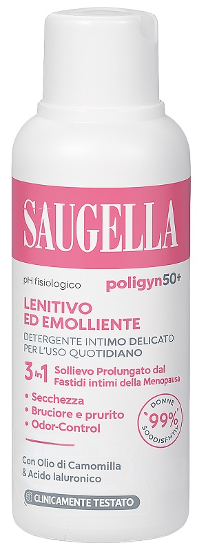 SAUGELLA POLIGYN 50+ DETERGENTE INTIMO LENITIVO ED EMOLLIENTE 250 ML - Fontenova srl