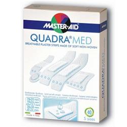 CEROTTO MASTER-AID QUADRA DERMOATTIVO FORMATI ASSORTITI 40 PEZZI - Fontenova srl