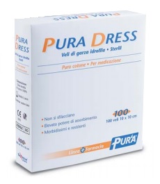 GARZA IDROFILA PURA DRESS 10X10CM 100 PEZZI - Fontenova srl