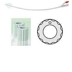 CATETERE VESCICALE IN SILICONE PROFILCATH PLUS SCANALATO 2 VIE CH16 LUNGHEZZA 31 CM PUNTA CILINDRICA 2 FORI CONTRAPPOSTI PALLONCINO 5 ML 1 PEZZO - Fontenova srl