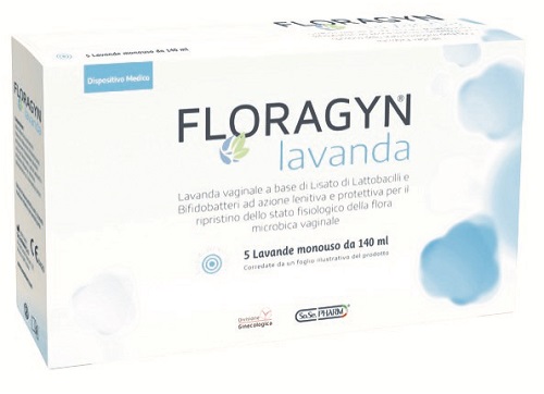 LAVANDA VAGINALE A BASE DI LATTOBACILLI LISATI FLORAGYN LAVANDA 140ML 5FLACONI - Fontenova srl