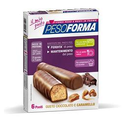 PESOFORMA BARRETTA CIOCCOLATO CARAMELLO 12 X 31 G - Fontenova srl