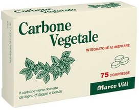 CARBONE VEGETALE 75 COMPRESSE - Fontenova srl