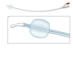 CATETERE FOLEY IN SILICONE PER ADULTI BRILLANT PLUS 2 VIE SENZA SCANALATURE CH18 LUNGHEZZA 41 CM PALLONCINO 10 ML PUNTA TIEMANN 2 FORI 1 PEZZO - Fontenova srl