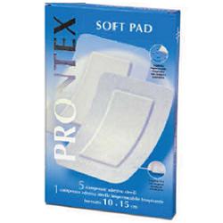 GARZA COMPRESSA PRONTEX SOFT PAD AUTOADESIVA 10X15CM 6 PEZZI - Fontenova srl