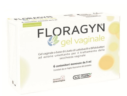 GEL VAGINALE A BASE DI LATTOBACILLI LISATI FLORAGYN GEL 6 TUBETTI MONODOSE 9ML - Fontenova srl