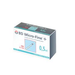 SIRINGA INSULINA BECTON DICKINSON 0,5 ML 100 UI AGO GAUGE 29 30 PEZZI - Fontenova srl
