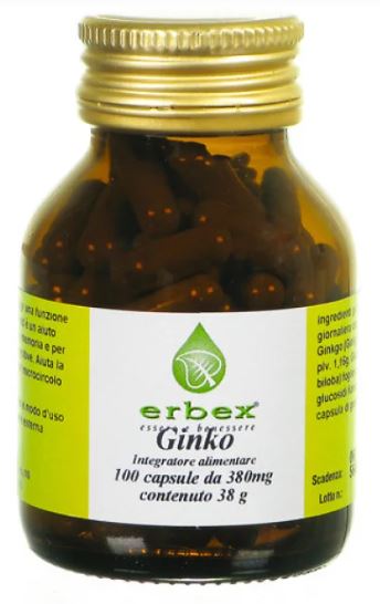 GINKGO BILOBA 100 CAPSULE 380 MG - Fontenova srl