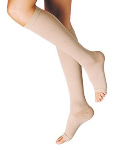 GAMBALETTO TERAPEUTICO DUALSAN A COMPRESSIONE DECRESCENTE KKL1 PUNTA APERTA BEIGE UNISEX 2 1 PAIO - Fontenova srl