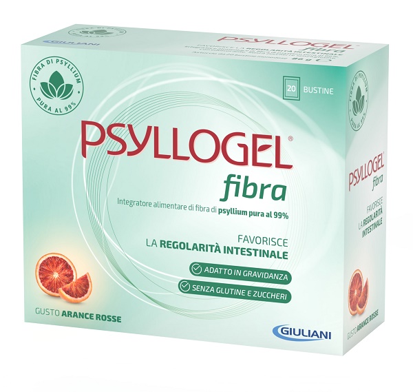 PSYLLOGEL FIBRA ARANCE ROSSE 20 BUSTINE - Fontenova srl