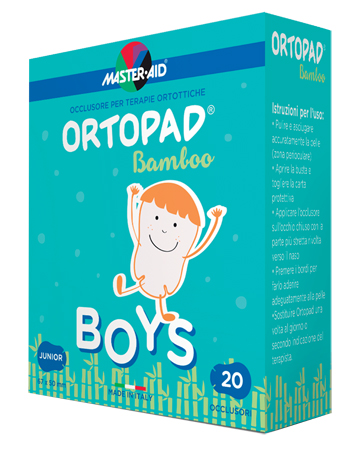 CEROTTO OCULARE PER ORTOTTICA ORTOPAD BOYS 5X6,7 CM 20 PEZZI - Fontenova srl