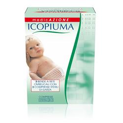 ICOPIUMA BENDA A COMPRESSIONE FISIOLOGICA RETE OMBELICALE CON GARZE STERILI 1 PEZZO - Fontenova srl