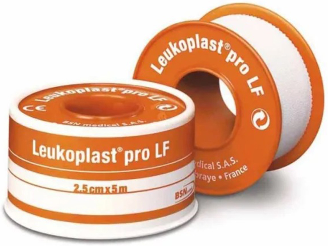 CEROTTO CHIRURGICO MEDICATO IN ROCCHETTO LEUKOPLAST PRO LF CON OSSIDO DI ZINCO 2,5X500 CM - Fontenova srl