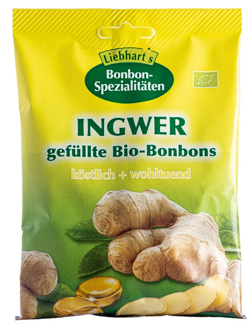 BONBONS ZENZERO BIO 100 G 18 CARAMELLE RIPIENE - Fontenova srl