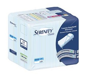 TRAVERSA SALVAMATERASSO PER INCONTINENZA SERENITY CLASSIC RIMBOCCABILE MISURA 80X180CM 30 PEZZI - Fontenova srl