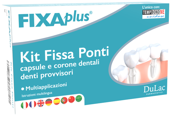CEMENTO PROVVISORIO PER PONTI FIXAPLUS KIT 1 PEZZO - Fontenova srl