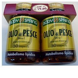 BODY SPRING OLIO DI PESCE OMEGA 3 CONFEZIONE BIPACK 50 CAPSULE X 2 - Fontenova srl
