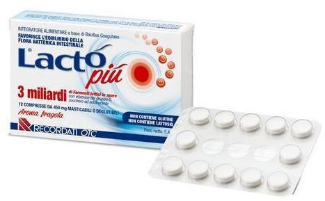 LACTO PIU 3 MILIARDI 12 COMPRESSE - Fontenova srl