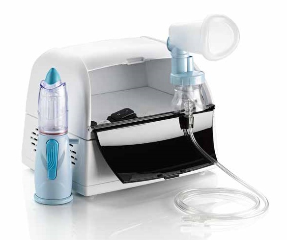 AEROSOL SISTEMA MODULARE NEBULA CON AMPOLLA M2000+MASCHERA+SOLUZIONE NASALE RINOWASH PER TERAPIE INALATORIE - Fontenova srl