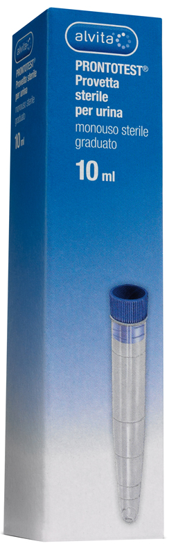 PROVETTA PER URINA ALVITA PRONTOTEST GRADUATA 10ML - Fontenova srl