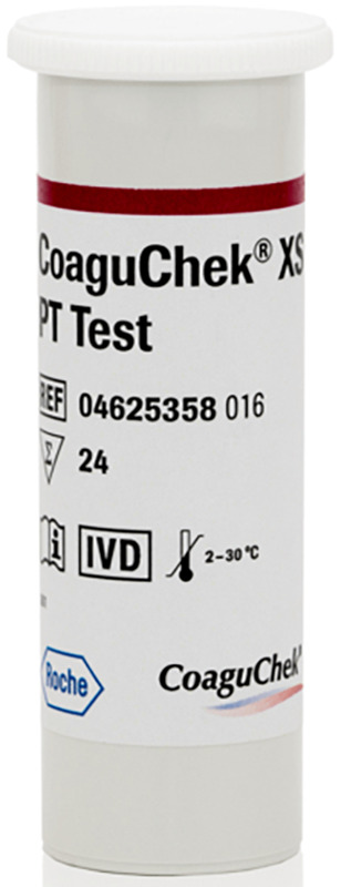 STRISCE REATTIVE PER APPARECCHIO AUTODIAGNOSTICO COAGUCHEK XS PT TEST 6 PEZZI - Fontenova srl
