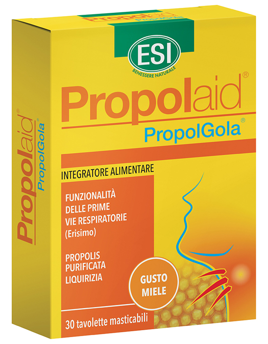 ESI PROPOLAID TAVOLETTE GOLA MIELE 30 TAVOLETTE - Fontenova srl