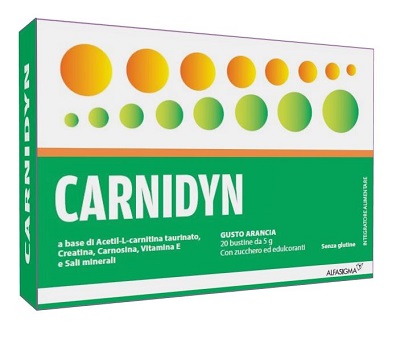 CARNIDYN 20 BUSTINE DA 5 G GUSTO ARANCIA - Fontenova srl