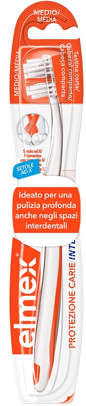 ELMEX INTERX SPAZZOLINO PROTEZIONE CARIE TESTINA CORTA - Fontenova srl