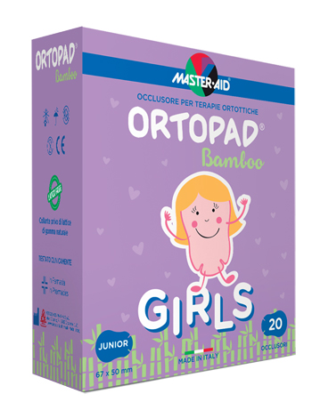 CEROTTO OCULARE PER ORTOTTICA ORTOPAD GIRLS M 5,4X7,6 20 PEZZI - Fontenova srl