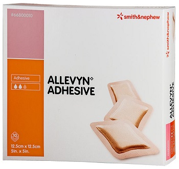 MEDICAZIONE IDROCELLULARE STERILE ALTAMENTE ASSORBENTE ADESIVA IN SCHIUMA DI POLIURETANO 12,5X12,5CM 10 PEZZI - Fontenova srl