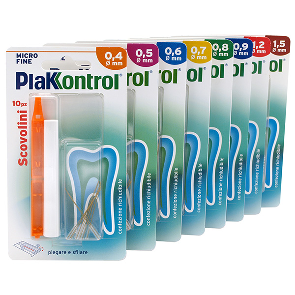 PLAKKONTROL MINIGRIP SCOVOLINO 0,9 MM 10 PEZZI - Fontenova srl