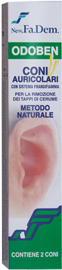 ODOBEN CONO PER PULIZIA AURICOLARE 2 PEZZI - Fontenova srl