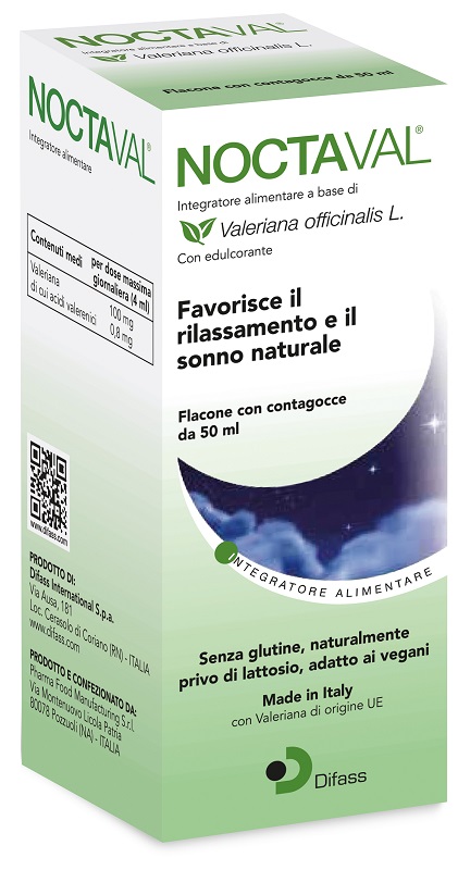 NOCTAVAL GOCCE 50 ML SENZA GLUTINE NATURALMENTE PRIVO DI LATTOSIO - Fontenova srl