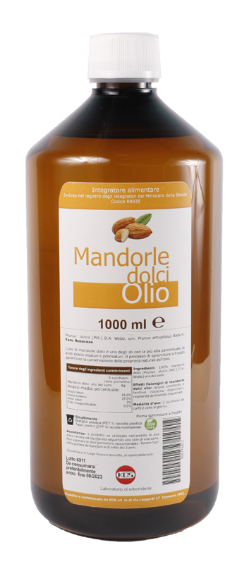 OLIO MANDORLE DOLCI 1000 ML - Fontenova srl