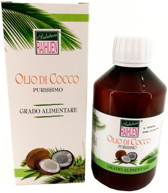 RAIHUEN OLIO COCCO GRADO ALIMENTARE 100 ML - Fontenova srl