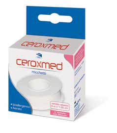 CEROTTO ADESIVO IN ROCCHETTO CEROXMED IN TESSUTO NON TESSUTO AERATO IPOALLERGENICO BIANCO 500X1,25 CM 1 PEZZO - Fontenova srl